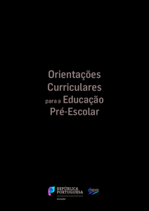 Manual - Orientações Curriculares para a Educação Pré-Escolar